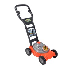 Kids Bubble Blowing Lawn Mower Push Along Outdoor Garden Fun Toy for Children