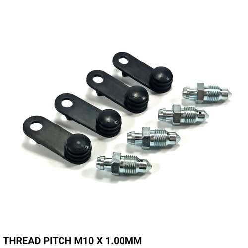 Front caliper bleed nipples - front,