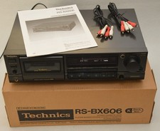 Technics RS-BX606 Direct Drive 3 Head Stereo Cassette Deck. In original box.