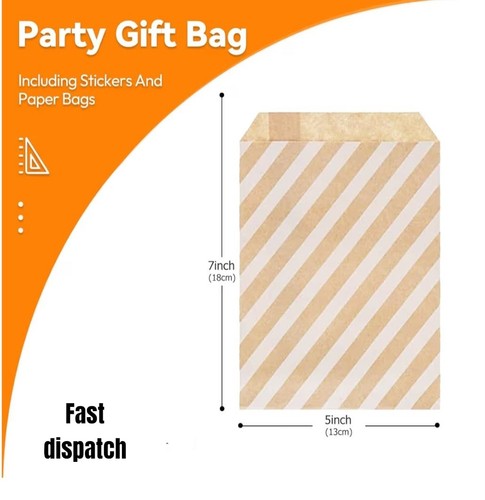 100pcs paper bags - paper, kraft