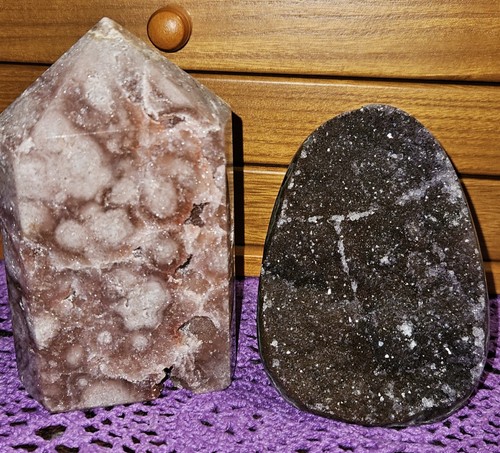 Lot large pink amethyst - large,