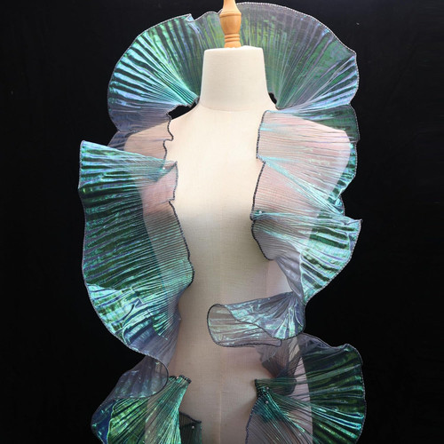 Ruffle pleated chiffon trim - ruffle,