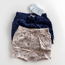 John Lewis Organic Cotton Baby Girls Shorts Set/ Bundle Age 6-9 Months. BNWT