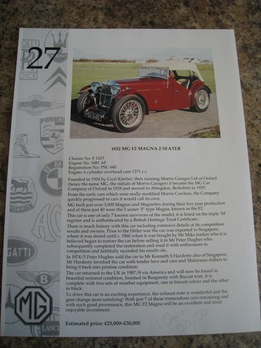 1932 magna 2 seater - mg,