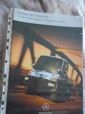 Mercedes Unimog U300 U400 & U500 Off Road brochure Aug 2002 UK market