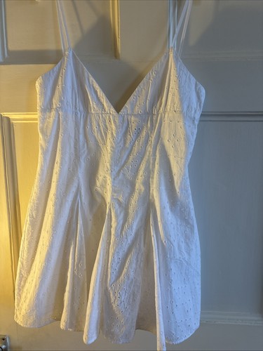 Zara white frill playsuit - zara,