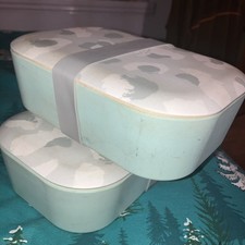 2 Green Mix Lunch Box Size Containers For Bits n Bobs By Wilko