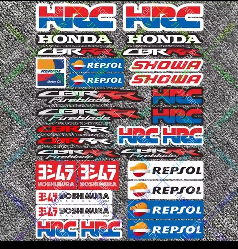 Hrc tank helmet racing decal - hrc,
