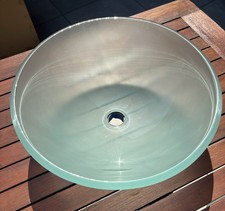 Unused Frosted Glass Basin