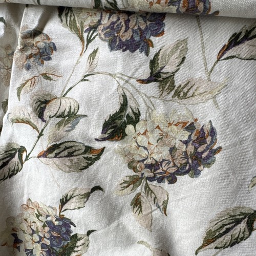 Hydrangea indigo curtains - curtains, by