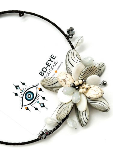 Vintage style floral torque - style,