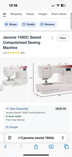 Janome sewist 740dc brand new - 740dc,