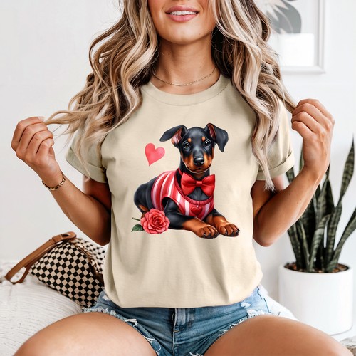 Cute doberman puppy womens - doberman,