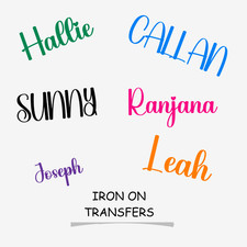 Personalised Iron On Names