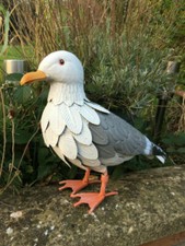 Metal Seagull Ornament Primus - Handmade Lifelike Scale - BIRD DETERRENT