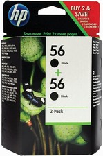 Genuine HP Twin Pack 56 Black