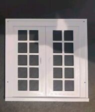 Not Hobbies Dolls House Doors French Patio Modern Opening White Double Frame