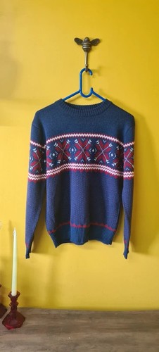 Navy red white nordic - navy,