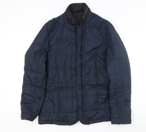 Zara men blue puffer jacket - xl,