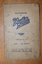 Handbook of The Austin Seven, Publication No 1182, Soft Cover, 70 Pages.