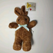 Mary Meyer Sassafras Brown Bunny Rabbit Plush Soft Toy With Tags Small 1994