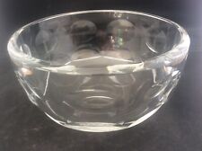 Vintage Orrefors Swedish Art Glass Torup Cut Crystal Bowl Sven Palmqvist 7" VGC