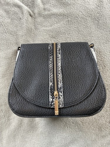 Black crossbody bag with snake - bag,
