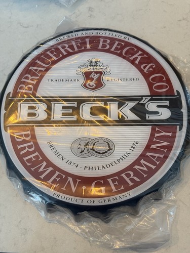 Becks bottle top metal - becks,