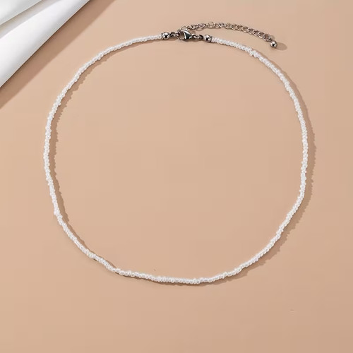 Boho seed beaded strand - beaded,