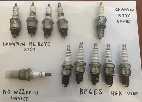 Old spark plugs champion ngk - old, champion,