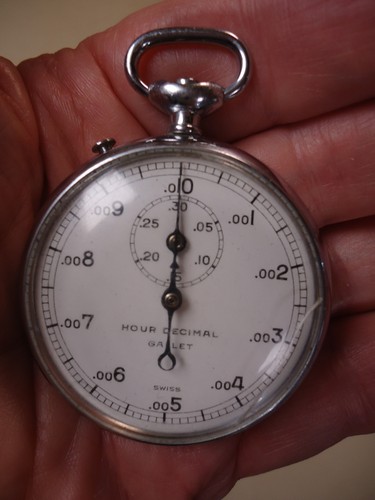 Vintage gallet hour decimal - gallet,