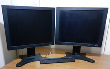 2 x 17" Iiyama PC / Mac 4:3 monitors with stands ( AS4332UT BK , AS4315UT DBK )