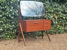 VINTAGE  1960'S ØLHOLM MOBELFABRIK TEAK VANITY TABLE