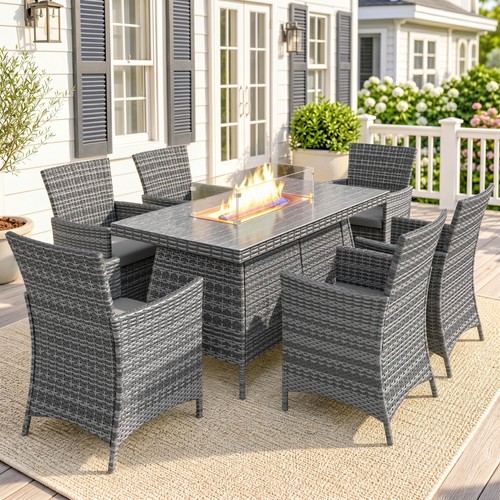 Outsunny rattan dining set - outsunny,