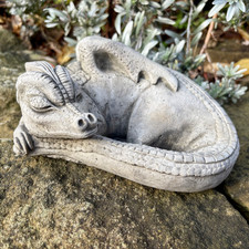 Stone Sleeping Dragon Ornament