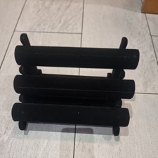 3 Tier Black Velvet Bangle Watch Bracelets DISPLAY STAND