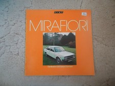 Fiat Mirafiori 1300 Saloon 2 & 4 Door Models Car Sales UK Sales Brochure