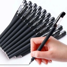 10pcs Black Gel Pens Student