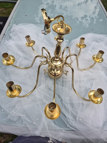 Gold colour arm chandelier - colour,