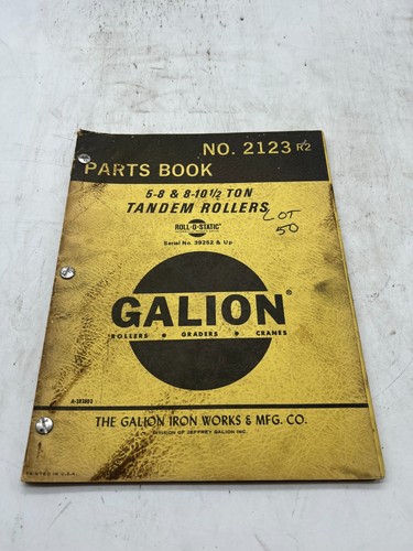 Galion parts book 8 10 - galion, 5-8
