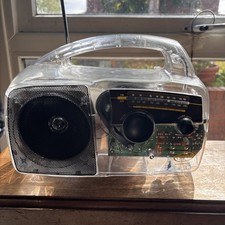 Freeplay Clear Transparent Self Powered Energy Wind Up Solar Power AM FM Radio