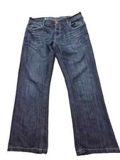 Crosshatch Jeans Blue Denim Black Label Baltimore Men's W36 L30 Frayed Hems