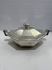 CHRISTOFLE FRENCH Deckelterrine Art Deco Silver Plated Tureen Legumier En Argent