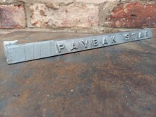Rare Sega Paybak Star One Arm Armed Bandit Cast Nameplate Part