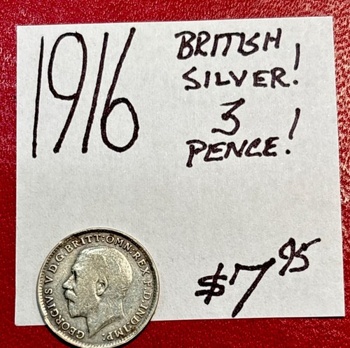 1916 british silver - silver!, pence