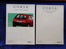 Opel Corsa B tuning & accessories brochure 3.1993 + price list