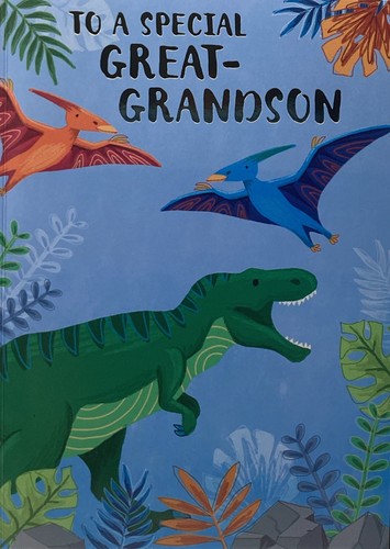 Great grandson birthday card - great,