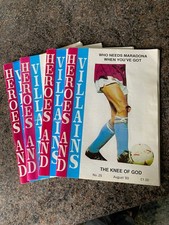 4 issues of HEROES AND VILLAINS 1993/1995 Aston Villa fanzine