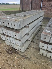 Concrete piles/posts 200mm square reinforced. 