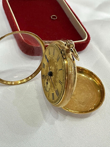Victorian 18ct gold open - , face